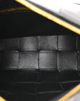 Lambskin Maxi Intrecciato Brick Cassette Bag Black
