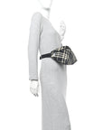 Canvas Check Essential Belt Bag Black Calico