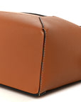 Calfskin Small Puzzle Edge Bag Tan