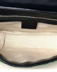 Monogram Multicolor Matelasse Diagonal Small GG Marmont Shoulder Bag Green Blue