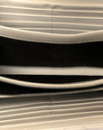 Calfskin Matelasse GG Marmont Chain Wallet Mystic White