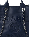 Calfskin Medium Deauville Navy