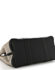 Toile H Buffle Skipper Garden Party 36 MM Tote Black