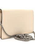 Dollar Calfskin Crystal Super Mini Dionysus Shoulder Bag Mystic White Black Diamond