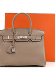 Togo Birkin 30 Gris Tourterelle