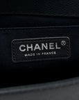Caviar Stitched Medium Boy Flap Blue