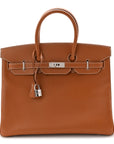 Epsom Birkin 35 Gold