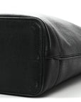 Textured Dollar Calfskin Medium Ophidia Shoulder Tote Bag Black