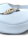 Grained Calfskin Web Medium Jackie 1961 Hobo Light Blue