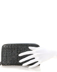 Ayers Intrecciato Ayers Zip Around Wallet Blue