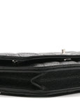 Caviar Quilted CC Turnlock Wallet On Chain WOC Black