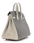 Togo Horseshoe Birkin 25 Etain Gris Perle
