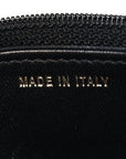 Lambskin Quilted Trendy CC Wallet On Chain WOC Black