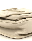 Crinkled Calfskin Matelasse Monogram Baby Niki Chain Satchel Crema Soft