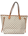 Damier Azur Neo Neverfull MM Rose Ballerine