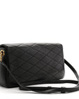 Lambskin Quilted Monogram Kate 99 Black