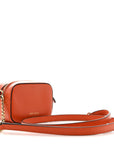 Calfskin Micro Hale Crossbody Amber Orange