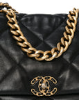 Lambskin Quilted Maxi CHNL 19 Flap Black