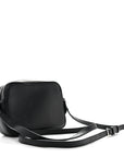 Grained Calfskin Small Camera Bag Black