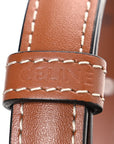 Canvas Calfskin Triomphe Mini Besace Tan