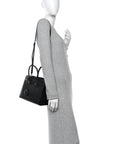 Grained Calfskin Baby Sac De Jour Black