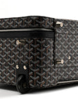 Goyardine Rolling Suitcase Trolley PM Black