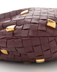 Nappa Intrecciato Studded Teen Jodie Hobo Barolo