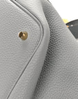 Taurillon Clemence Picotin Lock 22 MM Gris Pantin