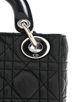 Lambskin Cannage Mini Lady D1OR Black