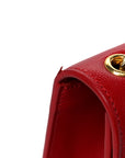 Grain De Poudre Medium Monogram Kate Satchel Red