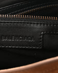 Waxed Suede Calfskin Classic Hardware Small Le City Camel