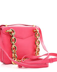 Calfskin Mount Envelope Bag Pink