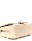 Caviar Quilted Mini Rectangular Flap Light Beige