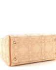 Raffia Medium Lady D1OR Bag Beige