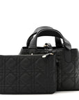 Calfskin Macrocannage Small Toujours Black