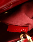 Patent Cannage Small Lady D1OR Cherry Red