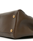 Vitello Morgan Snakeskin Medium Peekaboo Iconic Satchel Foresta