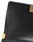 Lambskin Quilted Medium Boy Flap Black