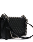 Caviar Quilted New Medium Boy Flap Black