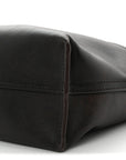 Shiny Calfskin Medium Panta Flamenco Knot Bag Vintage Brown