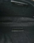 Linen Canvas Rive Gauche Zipped Pouch Black