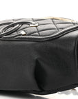 Caviar Quilted Filigree Waist Bag Black