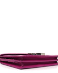 Smooth Calfskin Monogram Cassandra Clasp Bag Electric Fuchsia