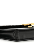 Vitello Cruise F is FNDI Bi-Color FF 1974 Embossed Medium Envelope Wallet On Chain Black Maya
