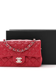 Caviar Quilted Mini Rectangular Flap Pink