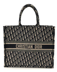 Oblique Large Book Tote Blue Multicolor