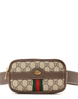GG Supreme Monogram Ophidia Belted iPhone Case 85 34 Dark Brown