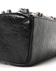 Agneau Arena Mini Le Cagole Duffle Crossbody Bag Black
