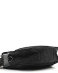 Tessuto Nylon Triangle Shoulder Bag Black