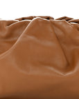 Smooth Butter Calf The Pouch Oversized Clutch Cammello